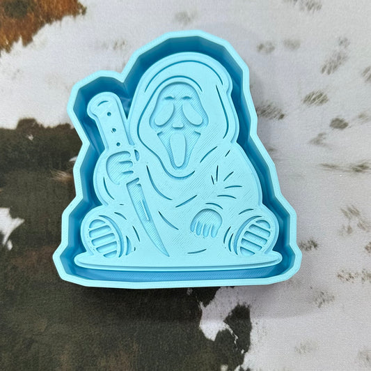 Ghost face sitting