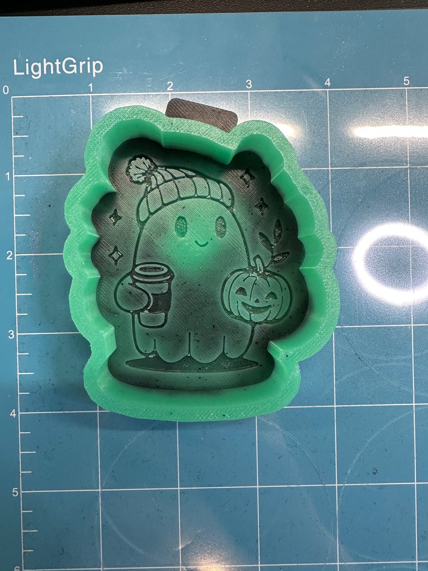 BOO GHOST WITH COFFEE