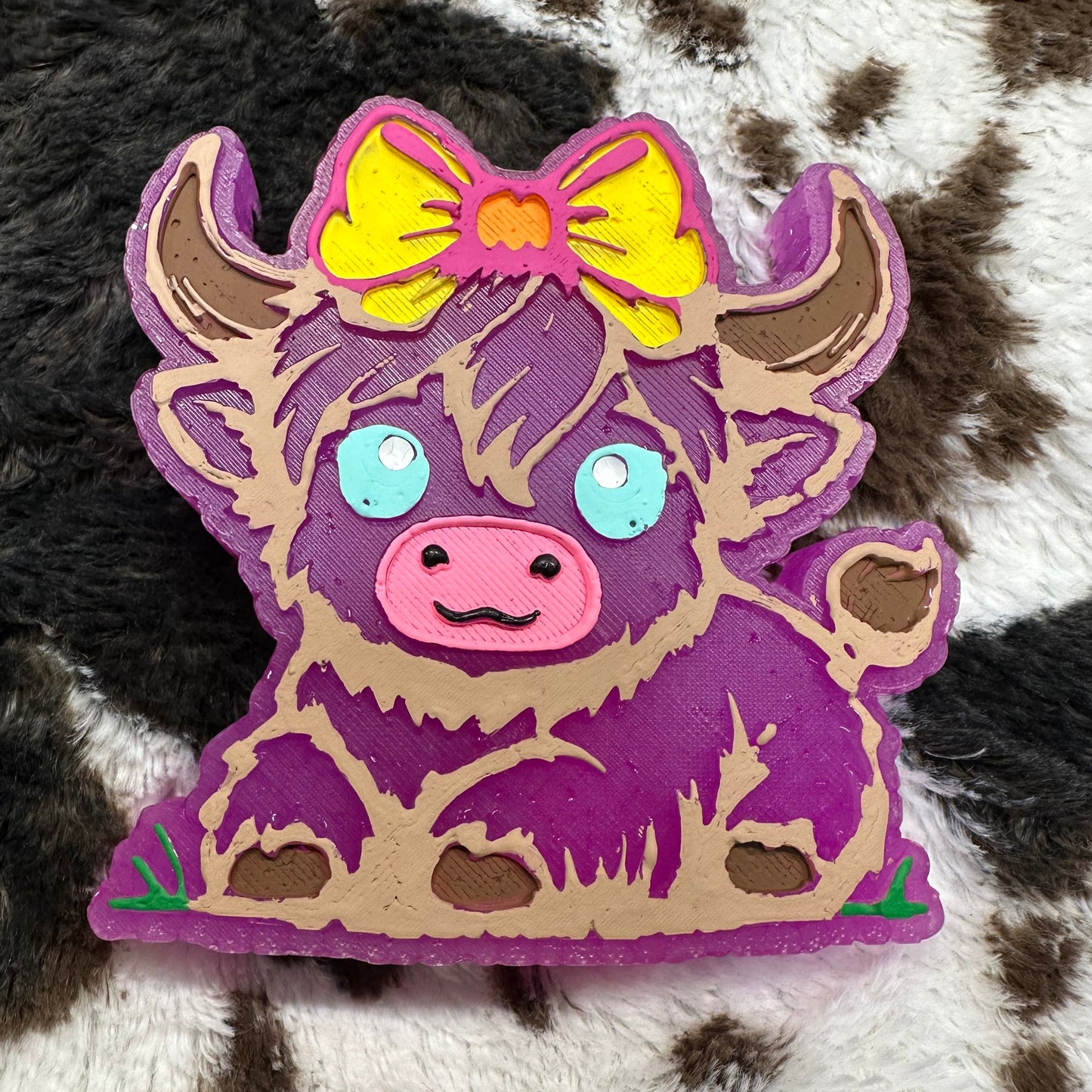 Cute Highland with Bow - Whipped Coffee