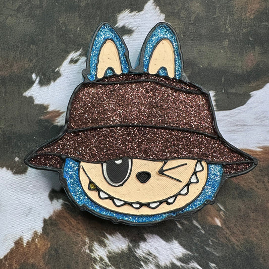 Labubu w/ Bucket Hat - Blueberry Cheesecake