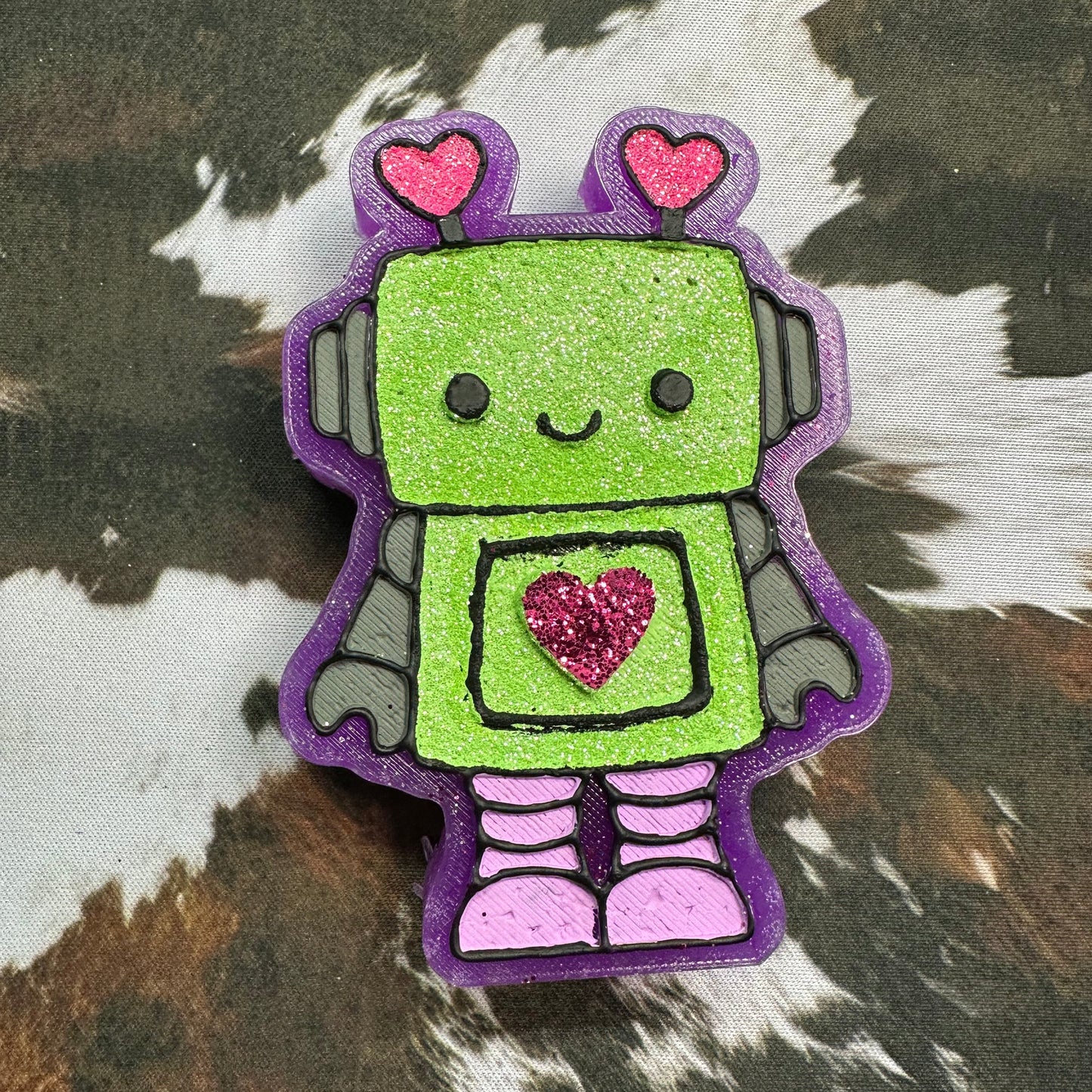 Robot w/ Heart - Cashmere Plum