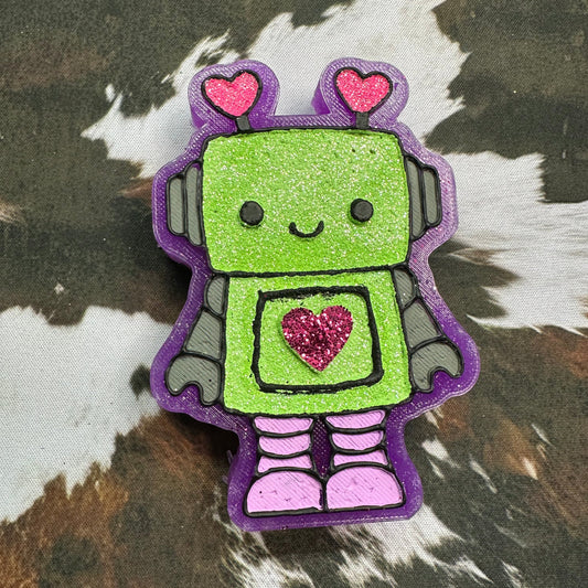 Robot w/ Heart - Cashmere Plum